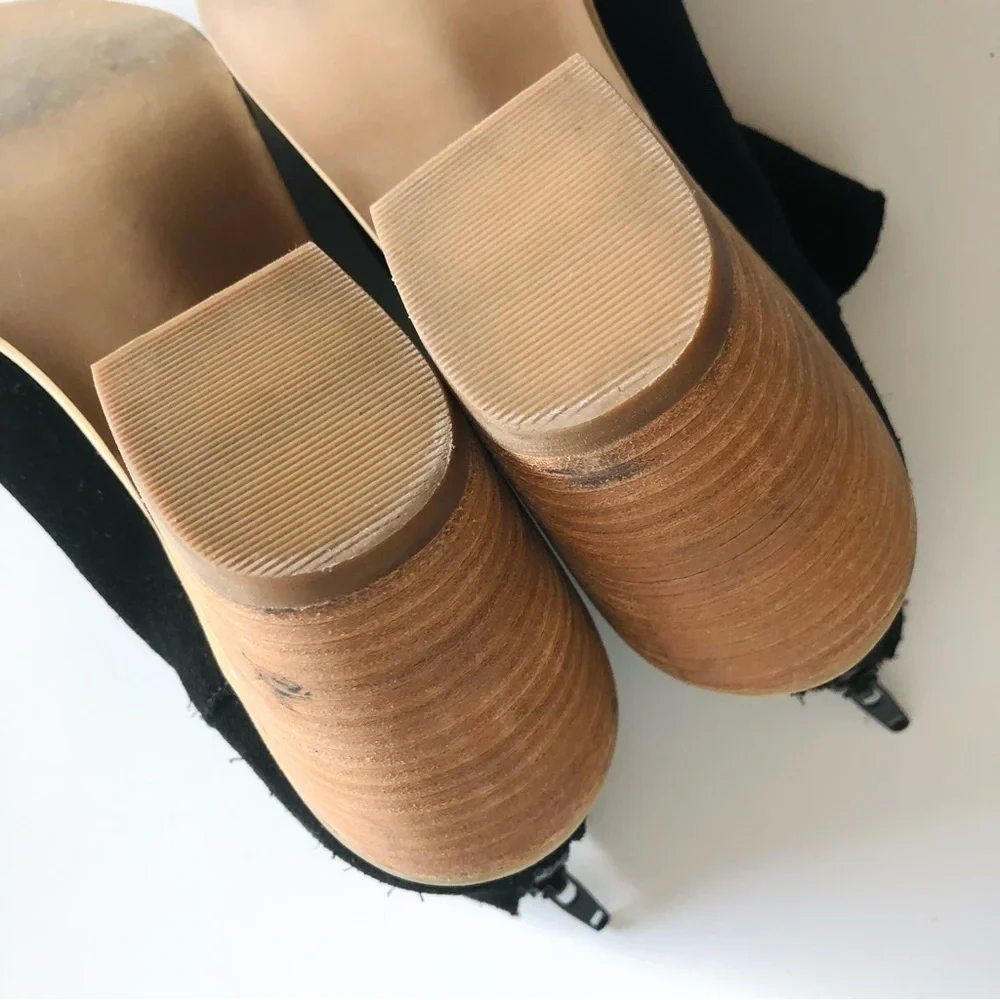 Susina Carina Suede Open Toe Booties - Picture 13 of 14
